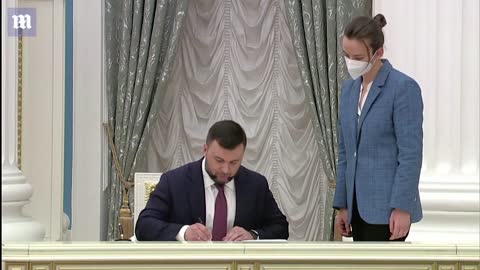 Putin signs decree recognising independence of two rebel-held territories