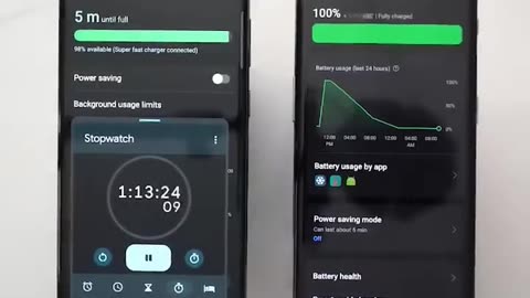 OnePlus 11 versus Samsung Galaxy S23 Ultra charging speed test #viral