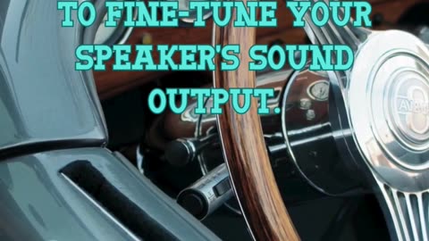 Adjust the equalizer settings to fine-tune your speaker's sound output.