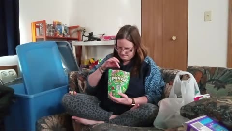 Reaction to Sour Punch Bites Merry Mix Candy