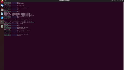 Writing First bash shell Script