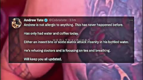 📣 shocker: ANDREW TATE POISONED!