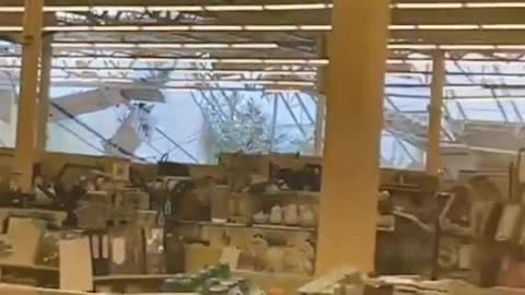 Woman trapped in Hobby Lobby during tornado in Michigan