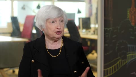 Yellen sees 'possibility' of $50bn loan from seized Russian assets _ Ukraine war Sky News