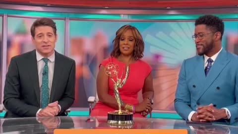 Tony, Gayle and Nate celebrate our News Emmy for Outstanding Live News Program