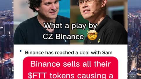 Binance buys FTX, 200 IQ play by CZ Binance!