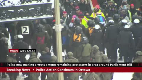 Ottawa police use chemical irritant as they confront protesters