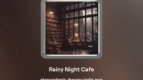 Rainy Night Cafe - AI generated