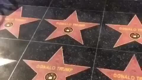 All Hollywood Walk of Fame Stars Around Pres. Trump Changed!