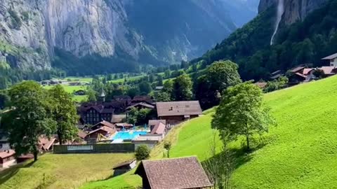 Lauterbrunnen Cable Car View