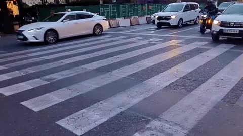 Perfect Moon Photograph From Pedestrian Crossing