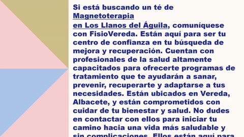 El mejor Magnetoterapia en Los Llanos del Águila