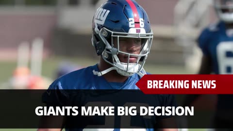 Giants Make Big Decision On Saquon Barkley