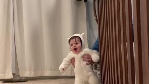 Cute baby dancing