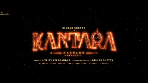 Kantara A Legend Chapter-1 First Look Teaser RishabShetty Ajaneesh VijayKiragandur Hombale Films