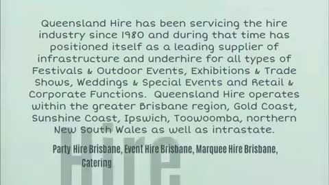 Party Hire Brisbane