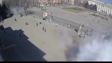 Protesters in Kherson