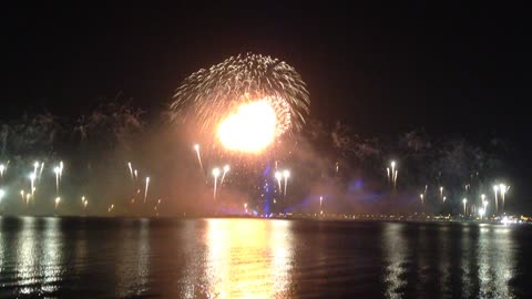 Fireworks on Doha Corniche, Qatar on National Day