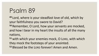 Psalm 89:38-52 Daily Devotion