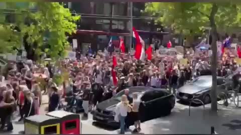 Thousands came out to protest against the mandatory vaccine in Perth west Australia