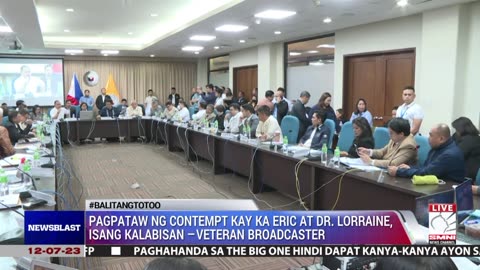 Pagpataw ng contempt kay Ka Eric at Dr. Lorraine, isang kalabisan