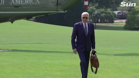 STUNNING. Joe Biden Heads for Marine One on White House Lawn and Can Barely Walk