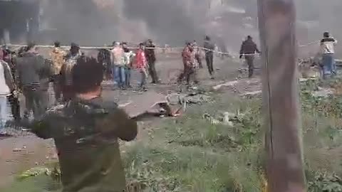 Aftermath of an Israeli airstrike on a building in southern Lebanon