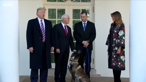 Trump parades Baghdadi dog