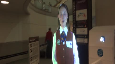 American Lady Greeting You at Beijing Airport in March 2013