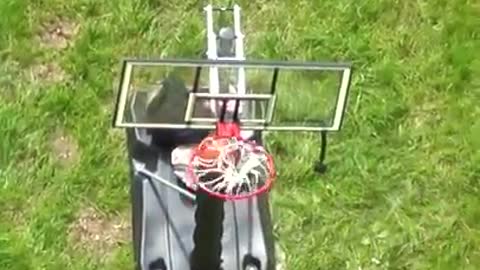 WORLD RECORD Backwards Basketball Shot!