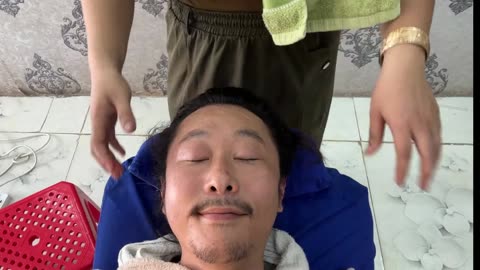 新顔☆耳かき⧸耳掃除 耳毛剃り⧸カンボジア床屋⧸理髪店 Ear Cleaning Barber ASMR