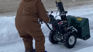 Snowblower Sled Ride