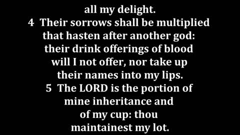 Psalms 16 King James version