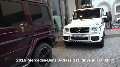 2016 Mercedes-Benz G-Class 1st. drive in Frankfurt, Germany