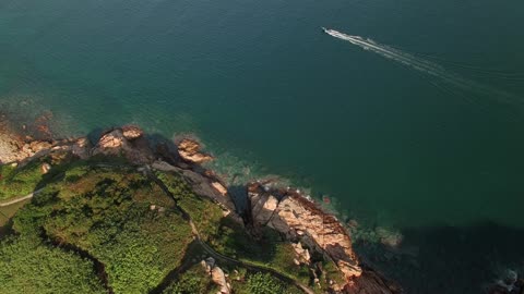 Cliff Ocean Sea Wave Aerial Coast Rock Nature