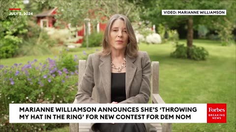 BREAKING NEWS: Marianne Williamson Calls For Biden To Drop Out, Announces New Bid For Dem Nomination