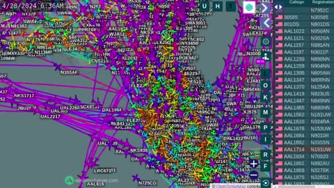 Florida Air Traffic Time Lapsed for April 28th -