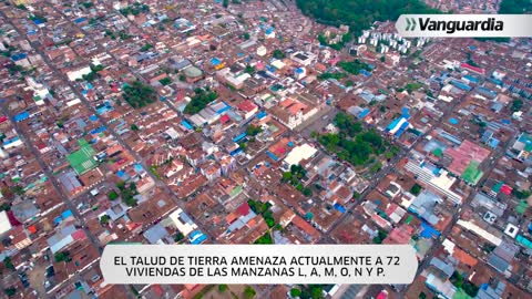 Barrio de Piedecuesta exige obra para protegerse de un talud