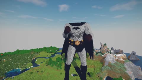 Minecraft Timelapse, Batman Build