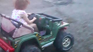 Little jeep girl