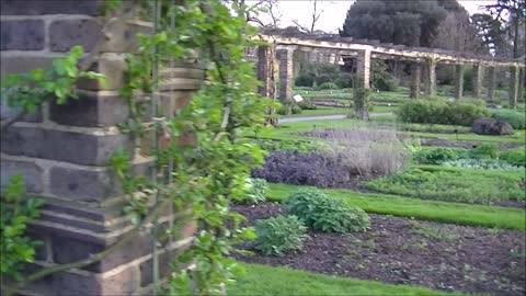 Flowers, sleepy ducks, waterfalls and kitchen garden at Kew Gardens, London