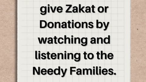 Before Paying Zakat, Watch and Listen to the Needy Families. Come to Sefarz.com and Pay Zakat Online