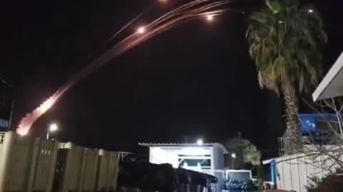 Hezbollah launches a massive rocket barrage from Lebanon against northern Israel.