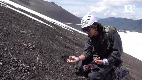 las rocas volcanicas del volcan lonquimay