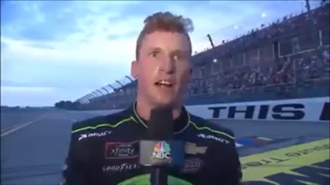 Fans Chant "F*ck Joe Biden!" During Live Brandon Brown NASCAR Interview at Talladega