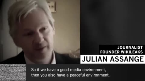 "War is result of Media Lies" - Julian Assange