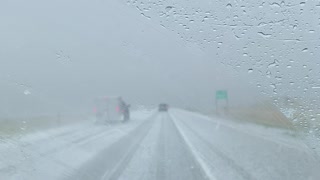 Snowstorm in Wyoming