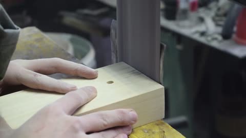 Making Wooden Clock with pencils holder