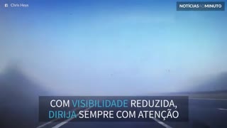 Neblina causa acidente assustador na Inglaterra