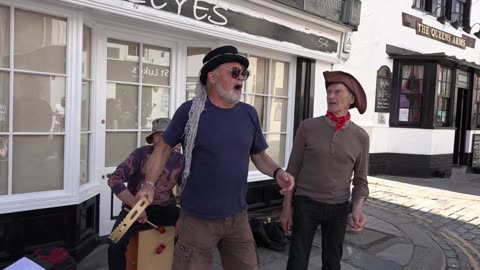 Naught Boys Sea Shanties from Dartmouth Devon Pirate weekend Ocean City 12th May 2019